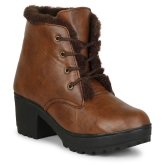 Ishransh - Brown Women's Ankle Length Boots - None