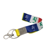 Key Chain - Buddhist Theme Wrist Loop with Tibetan Prayer Flag: Carry Blessings and Good Luck Wherever You Go  by Total Sporting And Fitness Solutions Pvt Ltd