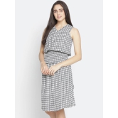 Oxolloxo Green Checked Satin Blouson Dress