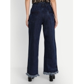 AngelFab - Navy Blue Denim Wide Leg Women''s Jeans ( Pack of 1 ) - None