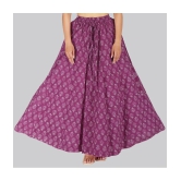 Sttoffa Purple Cotton Womens Flared Skirt ( Pack of 1 ) - None