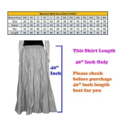 Sttoffa - Yellow Cotton Womens Broomstick Skirt ( Pack of 1 ) - 50