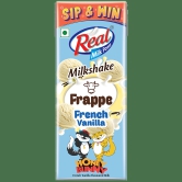 Real Milk Power French Vanila Frappe Milkshake, 180 Ml