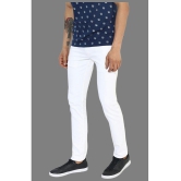 HALOGEN - White Denim Skinny Fit Men's Jeans ( Pack of 1 ) - None