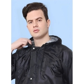 PPTHEFASHIONHUB Black Polyester Mens Raincoat ( Pack of 1 ) - S