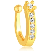 VIVASTRI Cubic Zirconia Gold-plated Plated Alloy Nathiya - Golden