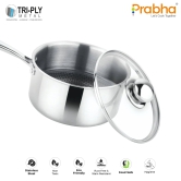 Triply Hexa Cube Saucepan With Lid-18CM / 2.6 Litre