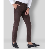 SREY - Coffee Polycotton Slim - Fit Men's Formal Pants ( Pack of 2 ) - None