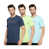 Zeffit - Cotton Blend Regular Fit Multicolor Mens Sports T-Shirt ( Pack of 3 ) - None