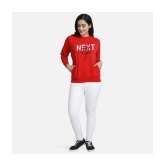 CHOZI Fleece Womens Non Hooded Sweatshirt ( Red ) - None