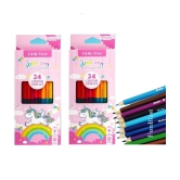 FunBlast Colour Pencil Set for Kids â?? Double Sided 24 Pcs Colouring Pencils, Pencil Color for Artist, Beginners and Stationary Gift for Kids, Drawing Colours for Kids