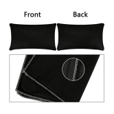 PINDIA Pack of 5 Black Pillow Cover - Black