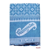 Mandhania Solapur Chaddar Single Blanket Cotton,Rayon?& Viscose Pack of 1 - Blue