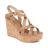 MARC LOIRE - Tan Women's Wedges Heels - 40 EU