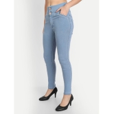 AngelFab - Light Blue Denim Skinny Fit Womens Jeans ( Pack of 1 ) - None