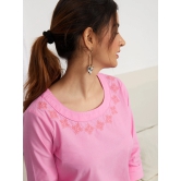 Ornate 'Pure Cotton' Embroidered Top-M