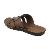 Stanfield - Coffee Mens Leather Slipper - None