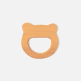 Eco-Friendly Neem Wood Bunny Head Teething Toy