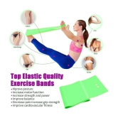 Yoga Band, Resistance Exercise Band for Training Latex-Free Anti-Allergic & Tear-Resistant TheraBand for Exercise, Stretching, Workout & Physiotherapy (Pink) Pack of 1 - Green