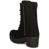 Commander - Black Womens Mid Calf Length Boots - None