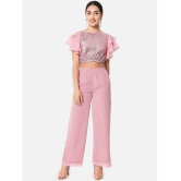 ALL WAYS YOU - Pink Georgette Flared Womens Palazzos ( Pack of 1 ) - None