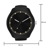 acnos Black Stainless Steel Analog Mens Watch