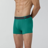 Traq Silver Cotton Trunks Aqua Green XXL