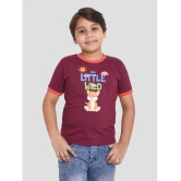 Neo Garments - Maroon Cotton Boys T-Shirt ( Pack of 1 ) - None