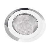 Stainless Steel Sink Strainer Kitchen Drain Basin Basket Filter Stopper Drainer/Jali 11cm  (Medium, Silver)