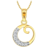 Vighnaharta Golden O Design Pendant