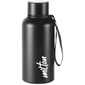 Milton Aura 500 Thermosteel Bottle, 520 ml, Black | 24 Hours Hot and Cold | Easy to Carry | Rust Proof | Leak Proof | Tea | Coffee | Office| Gym | Home | Kitchen | Hiking | Trekking | Travel