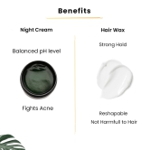 Night Cream (50gm) + Hair Wax ( 50gm ) Combo for Men- TP-Default