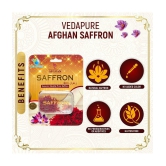 Vedapure Natural and Finest A++ Grade 1 Gram Afghani Kesar / Saffron Threads (Pack of 1)