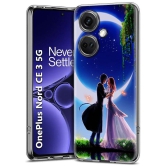 Fashionury Multicolor Printed Back Cover Silicon Compatible For OnePlus Nord CE 3 5G ( Pack of 1 )