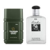 Riya Thunder Heart & Bindas Eau De Parfum (EDP) For Men 200 ( Pack of 2 )