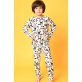 PANDA LONG SLEEVES BOYS PYJAMA SET - WHITE-9-10 YEARS / 2N / White