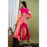 Pink & Peach Shibori Dress 6XL