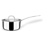 Stahl Triply Stainless Steel Artisan Saucepan (Size - 14cm/1.1ltr) by Mahavir Home Store