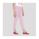 Ariel - Pink Cotton Girls Leggings ( Pack of 2 ) - None