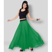 Sttoffa - Green Georgette Womens A-Line Skirt ( Pack of 1 ) - 44