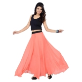 Sttoffa Georgette A-Line Skirt - Orange - 38