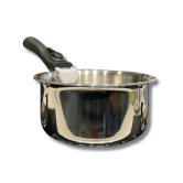 Softel Tri-Ply Stainless Steel Saucepan with Removable Handle | Gas & Induction Compatible | Silver | 1 Pc