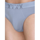 XYXX - Light Grey Cotton Mens Briefs ( Pack of 1 ) - None