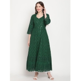 Queenley - Green Cotton Women's Flared Kurti - None