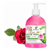 PURE Jangali ORGANICS 100% PURE Rose Aloe Vera Gel for Beautiful Skin & Hair 300ml