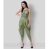 Pannkh - Green Polyester Regular Fit Womens Jumpsuit ( Pack of 1 ) - L