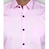 Springberry - Cotton Slim Fit Pink Men's Casual Shirt ( Pack of 1 ) - None