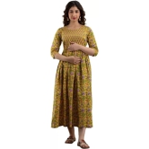 PALANI-HUB  Women Maternity/Nursing Nighty  (Yellow)