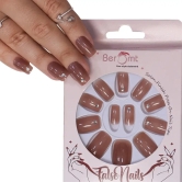 BRIDAL SINGLE STONE  NAILS (NAIL KIT INCLUDED)-Nude