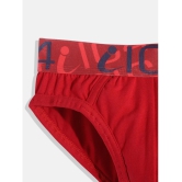 Pack of 2 IC4 Cotton Spandex Boys Briefs ( Red ) - None